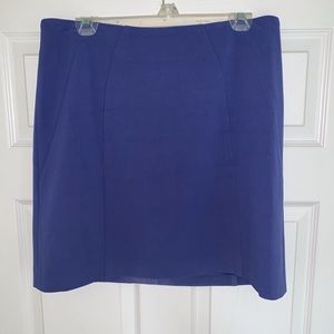Periwinkle Blue LOFT Pencil Skirt w Exposed Zipper